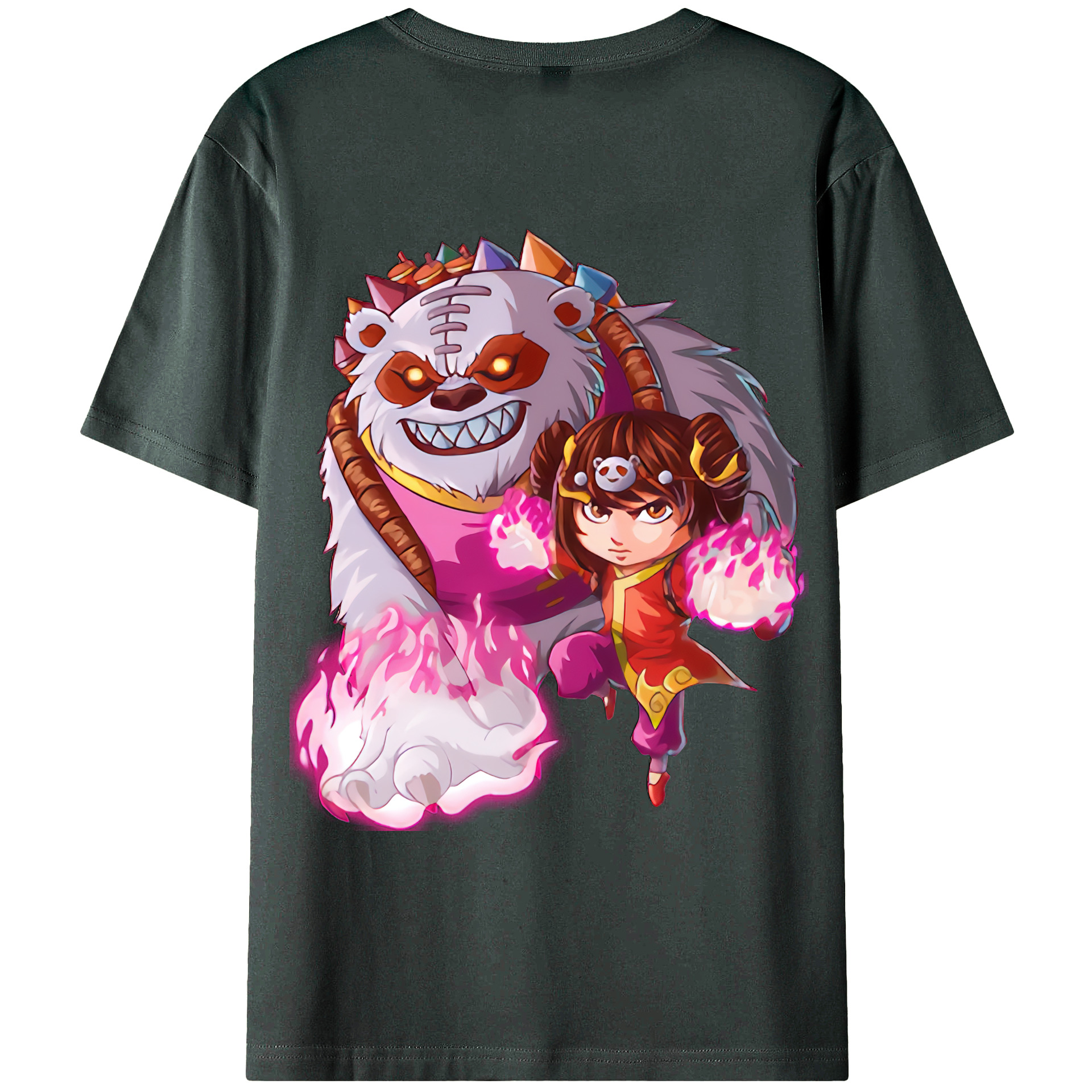 （画像用） リーグ・オブ・レジェンド League of Legends LOL 綿100％ メンズ半袖Tシャツ（バックプリント） 通気性